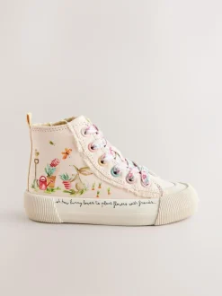 Next Pink Character Wide Fit (G) High Top Trainers Online