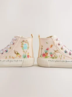 Next Pink Character Wide Fit (G) High Top Trainers Online