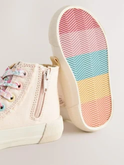 Next Pink Character Wide Fit (G) High Top Trainers Online