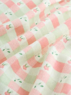 Next Pink Check Baby Dungarees and Bodysuits Set 2 Piece (0mths-2yrs) Sale