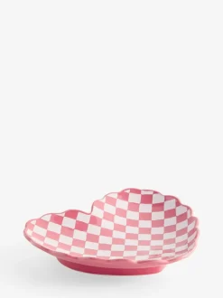 Next Pink Chequerboard Heart Storage Tray Hot