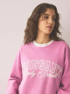 Next Sweatshirt Pink Croissant Discount