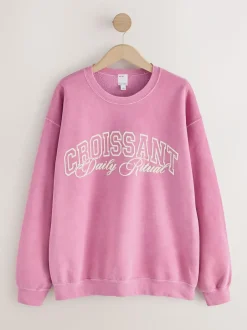 Next Sweatshirt Pink Croissant Discount