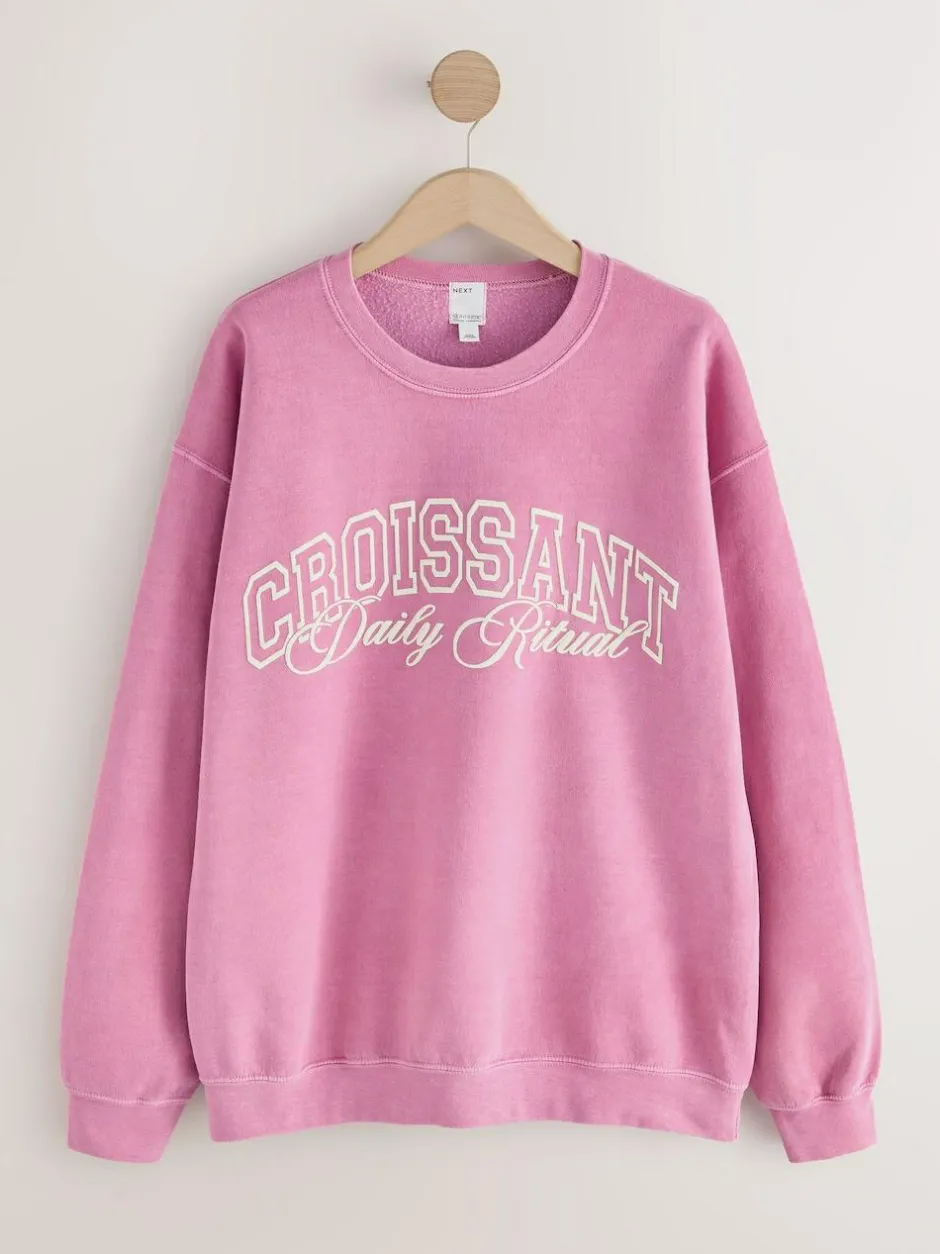 Next Sweatshirt Pink Croissant Discount