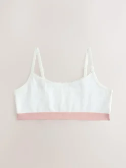 Next Crop Tops 3 Pack (5-16yrs) Pink Hot