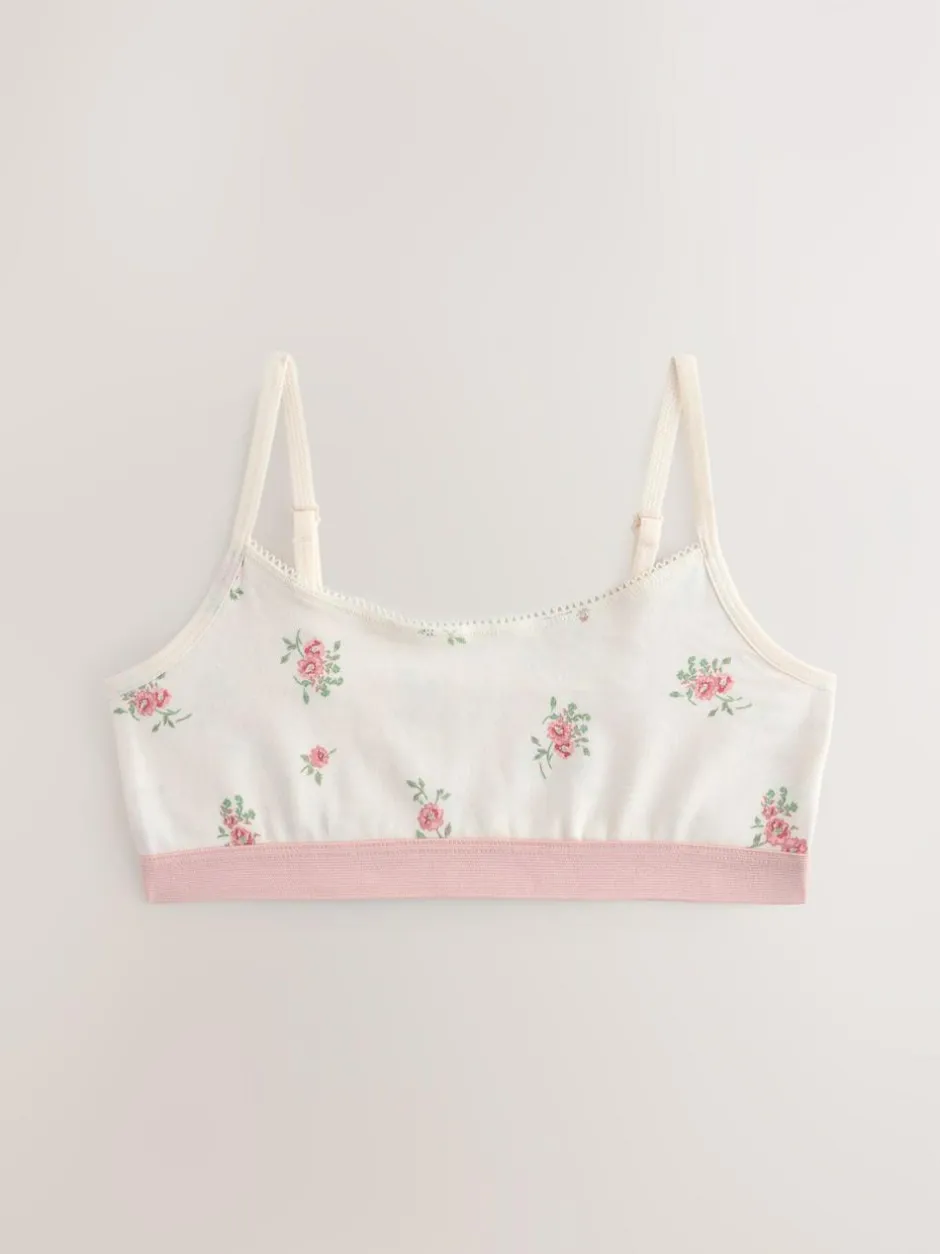 Next Crop Tops 3 Pack (5-16yrs) Pink Hot