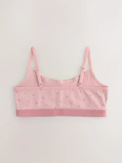 Next Crop Tops 3 Pack (5-16yrs) Pink Hot