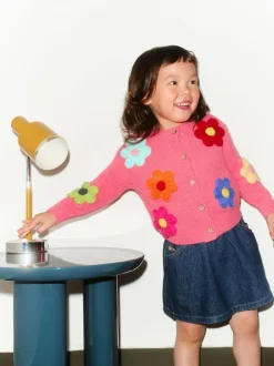 Next Pink 3D Flower Cardigan (3mths-7yrs) New