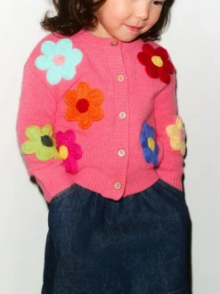 Next Pink 3D Flower Cardigan (3mths-7yrs) New