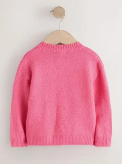 Next Pink 3D Flower Cardigan (3mths-7yrs) New