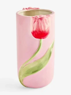 Next Pink 3D Tuilp Ceramic Vase Best