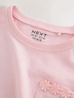 Next Daisy Pocket T-Shirt (1.5-16yrs) Pink Discount