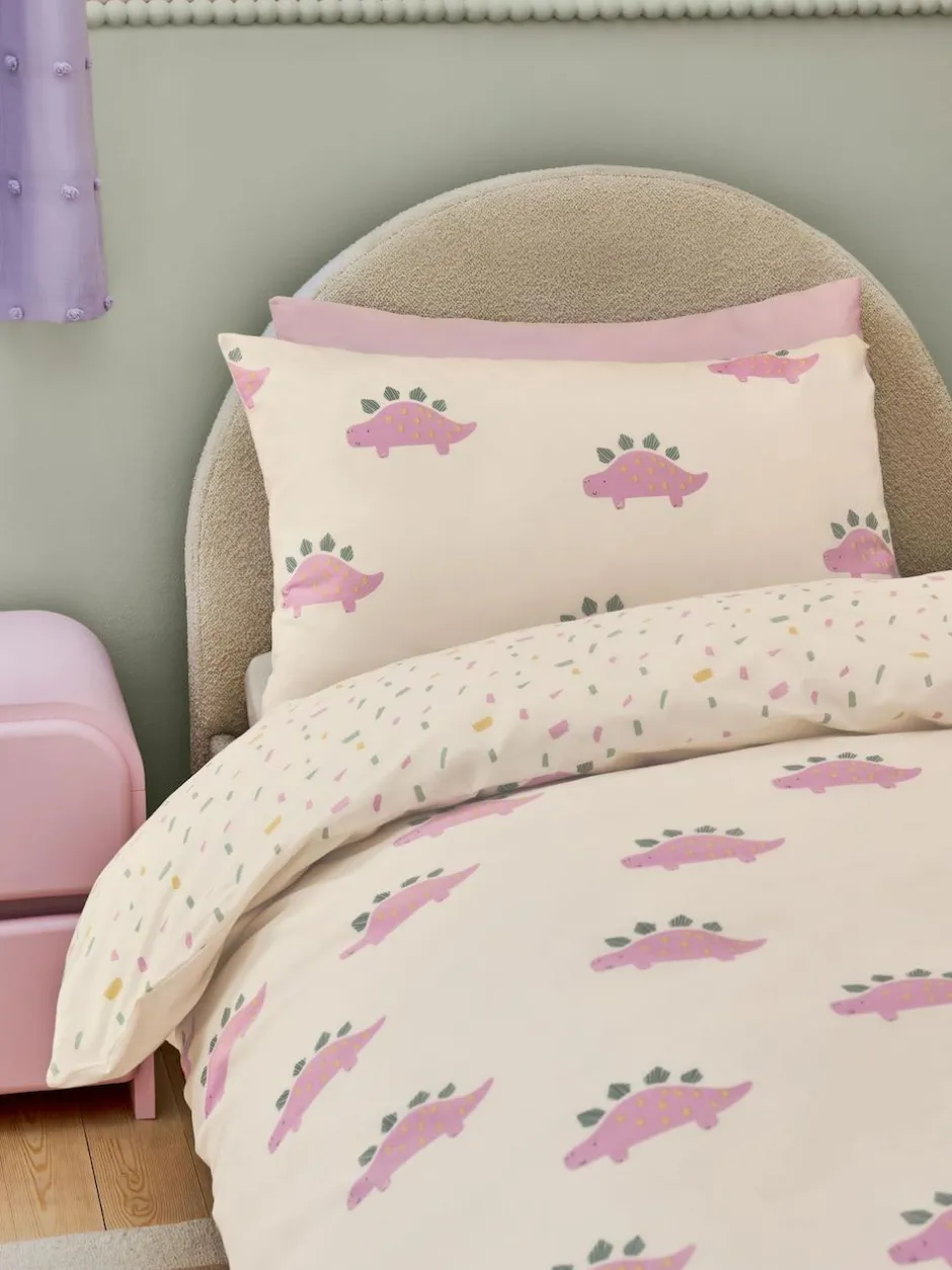 Next Duvet Cover and Pillowcase Set Pink Dinosaur Outlet