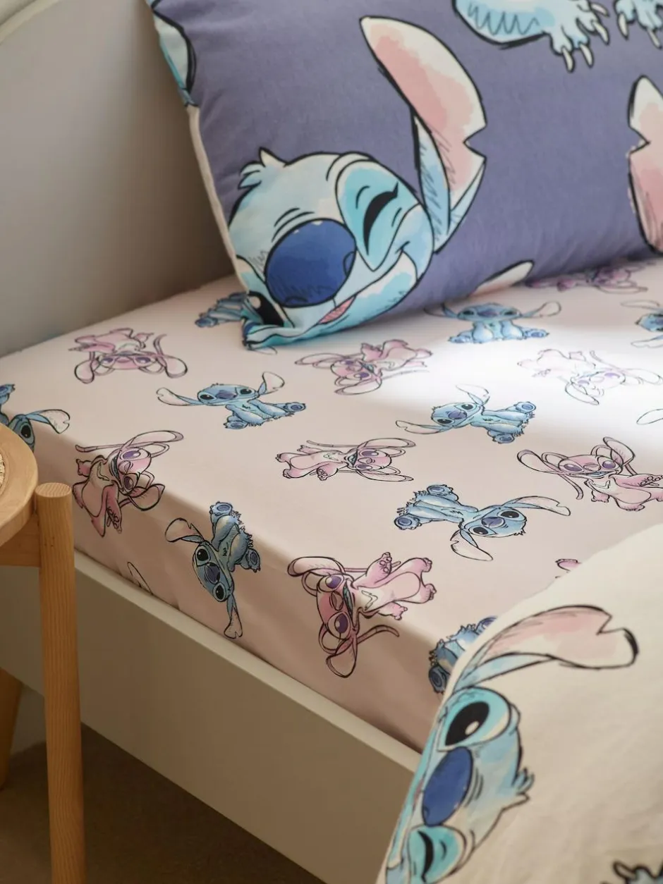 Next Pink Disney Lilo & Stitch 100% Cotton Fitted Sheet