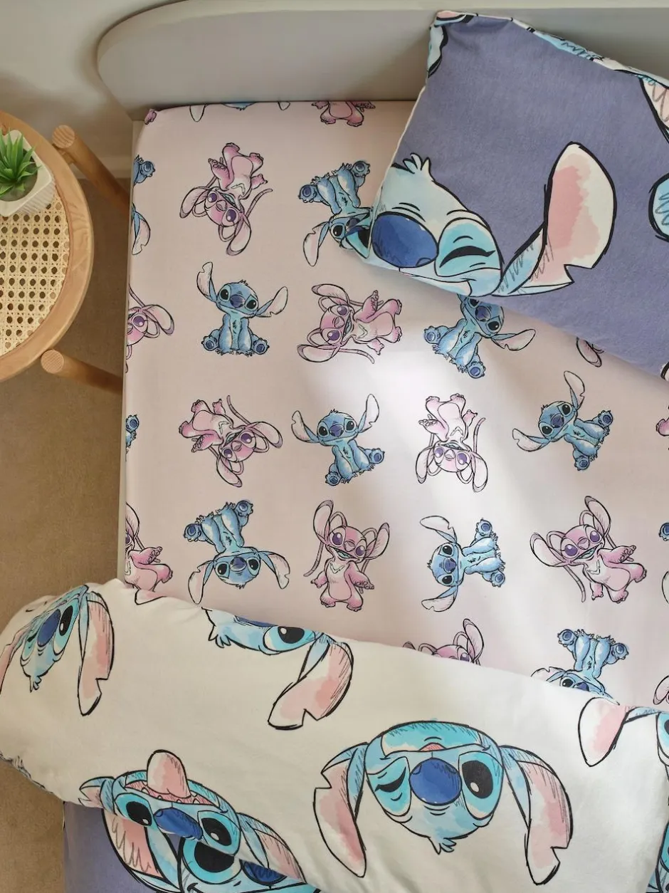 Next Pink Disney Lilo & Stitch 100% Cotton Fitted Sheet