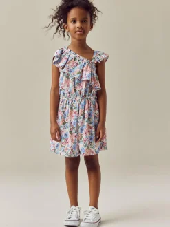 Next Pink Ditsy Frill Shoulder Playsuit (3-16yrs) Hot