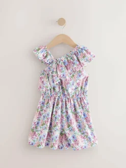 Next Pink Ditsy Frill Shoulder Playsuit (3-16yrs) Hot