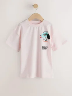 Next Kendra Dandry Oversized T-Shirt (3-16yrs) Pink Dog Best
