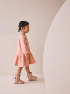Next Pink Fairy Dropped Waist Sweat Dress (3mths-7yrs)