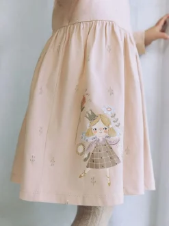 Next Pink Fairy Long Sleeve Embellished Dress (3mths-7yrs) Discount