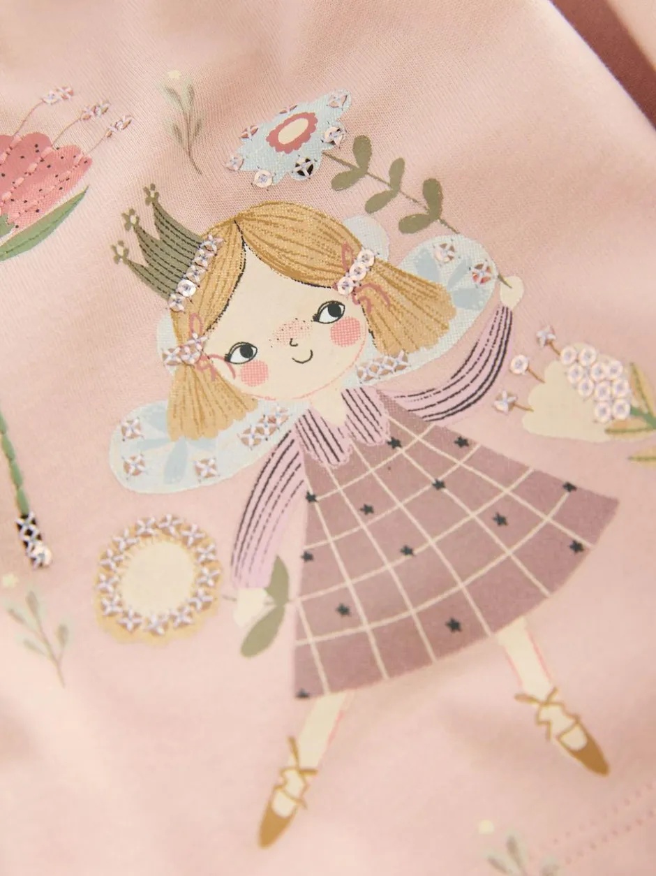 Next Pink Fairy Long Sleeve Embellished Dress (3mths-7yrs) Discount