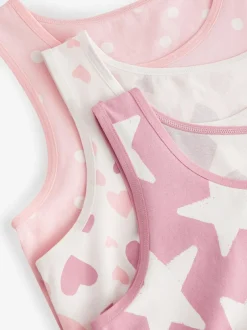Next Fairy Vests 3 Pack (1.5-16yrs) Pink Outlet