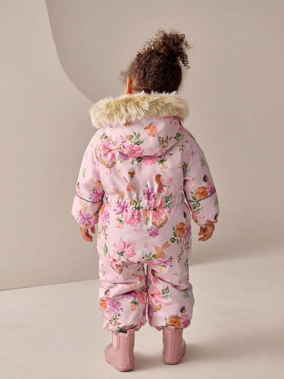Next Waterproof Printed Snowsuit (3mths-7yrs) Pink Fairy Sale