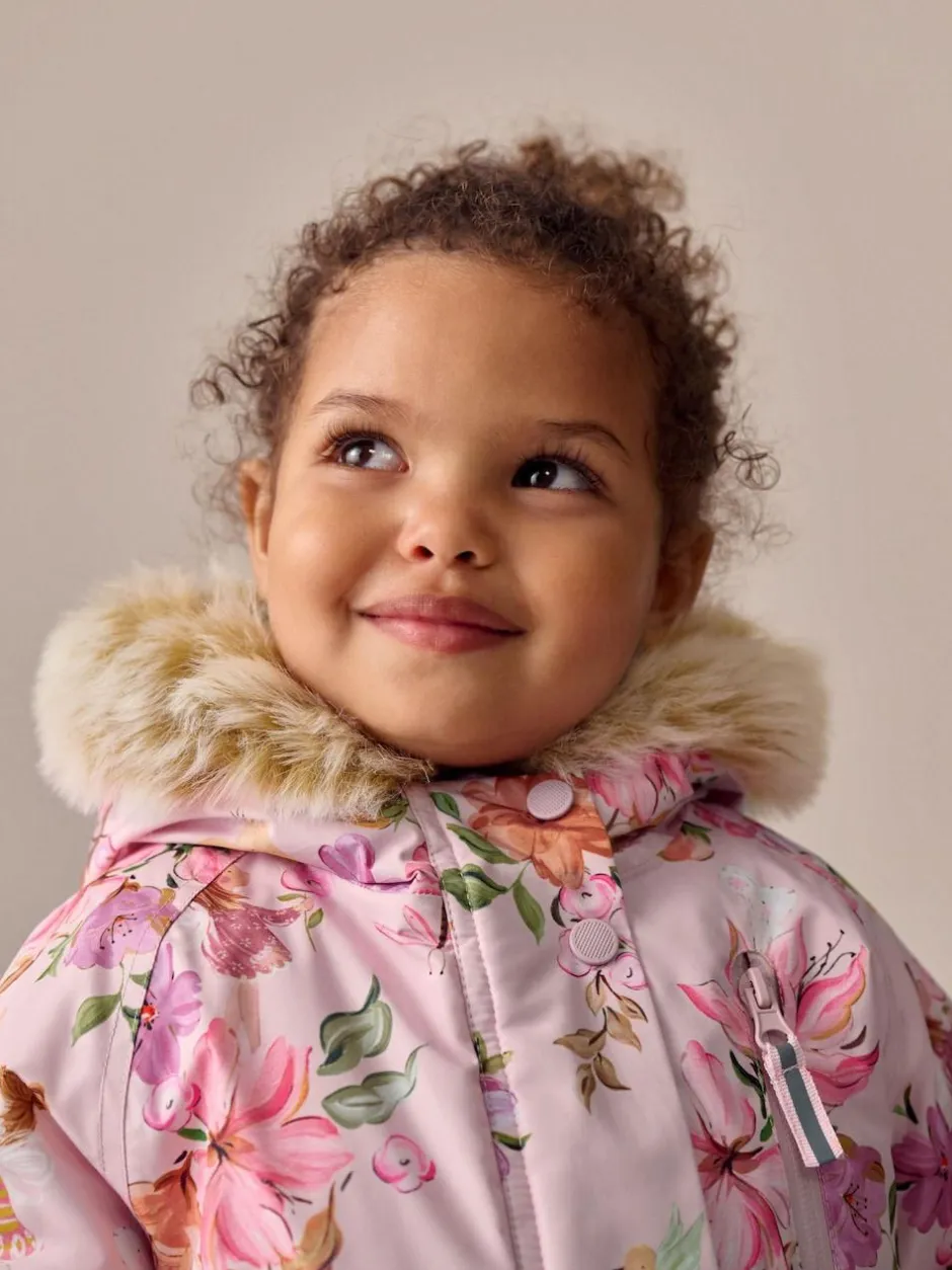 Next Waterproof Printed Snowsuit (3mths-7yrs) Pink Fairy Sale