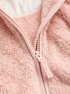 Next Fleece Baby Hooded Jacket (0mths-2yrs) Pink Best