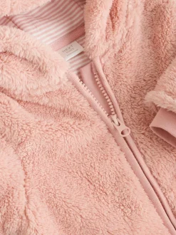 Next Pink Fleece Baby Pramsuit (0mths-2yrs) Discount