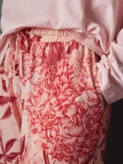 Next Pink Floral Kew Collection Long Sleeve Pyjamas