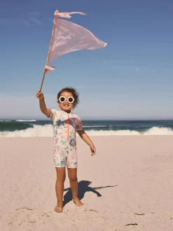 Next Pink Floral Print Sunsafe Swimsuit (3mths-10yrs)