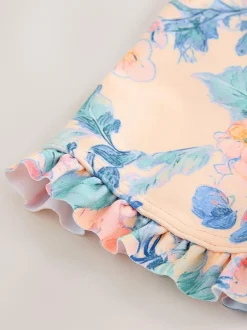 Next Pink Floral Print Sunsafe Swimsuit (3mths-10yrs)