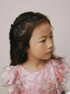Next Pink Floral Ruffle Party Dress (3-16yrs) Sale