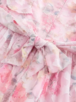 Next Pink Floral Ruffle Party Dress (3-16yrs) Sale