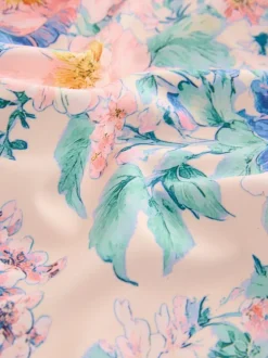 Next Scallop Edge Swimsuit (3-16yrs) Pink Floral Outlet