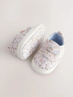 Next Touch Fasten Baby Trainers (0-24mths) Pink Floral New