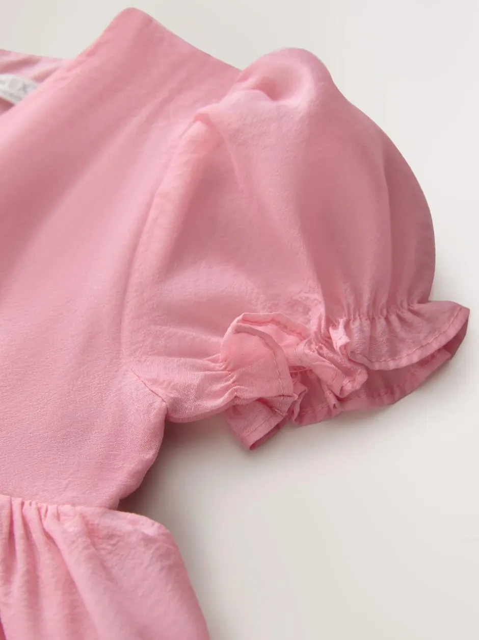 Next Flower Corsage Dress (3mths-8yrs) Pink Hot