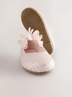 Next Glitter Butterfly Strap Occasion Shoes Pink Online