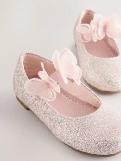 Next Glitter Butterfly Strap Occasion Shoes Pink Online