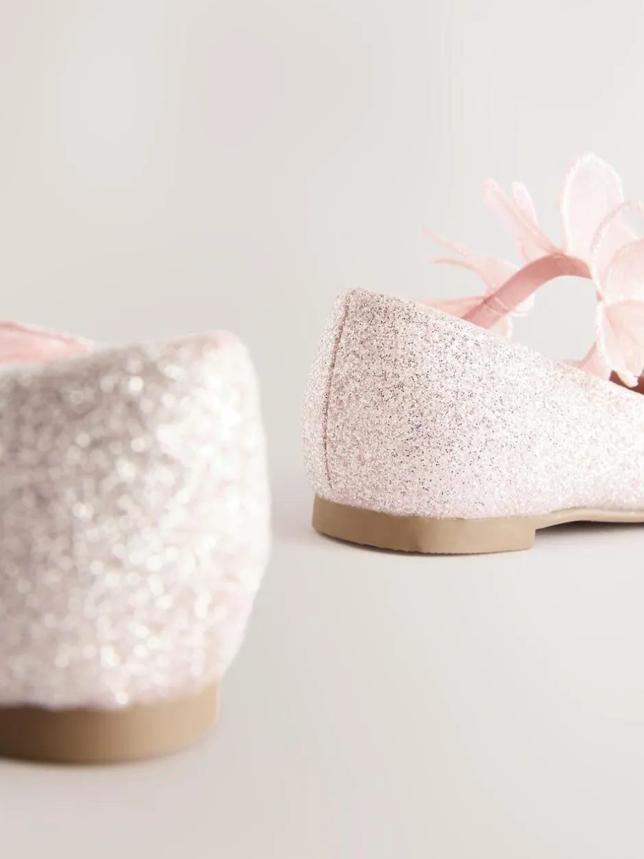Next Glitter Butterfly Strap Occasion Shoes Pink Online