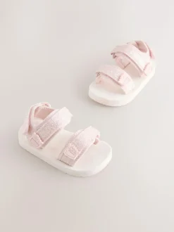 Next Trekker Sandals Pink Glitter Best