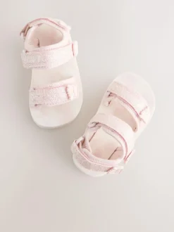 Next Trekker Sandals Pink Glitter Best