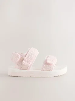 Next Trekker Sandals Pink Glitter Best