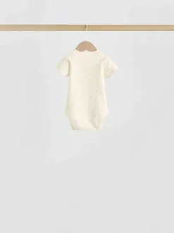 Next Pink Heart Baby Short Sleeve Bodysuits 5 Pack Sale