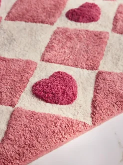 Next Pink Heart Bath Mat Best