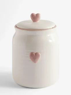 Next Pink Heart Biscuit Jar Outlet