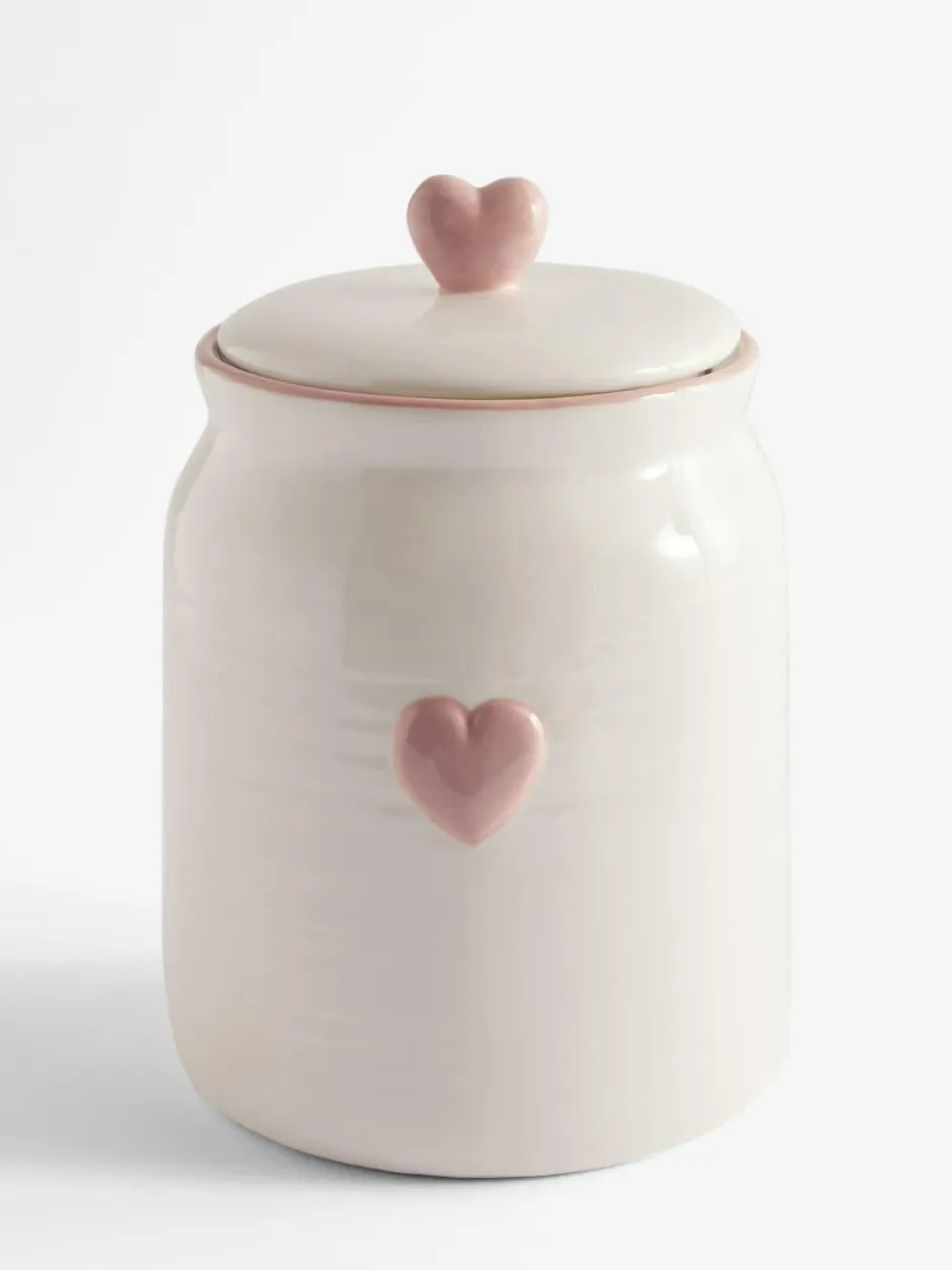 Next Pink Heart Biscuit Jar Outlet