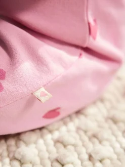 Next Jersey Baby Romper (0mths-3yrs) Pink Heart Printed Clearance