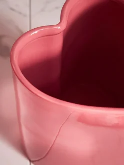 Next Pink Heart Shaped Bin New